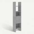**Technische titel in het Nederlands: Modulaire boekenplank met betonlook en lades**